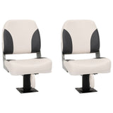 Boat Seats 2 pcs with Pedestal 360&deg Rotatable 3294966