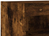 TV Cabinet with LED Lights Smoked Oak 80x30x30 cm 837149
