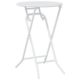 Garden Bistro Set Folding 3 pcs White Steel 42010317