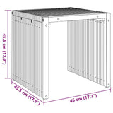 Garden Side Table Brown 45 x 42.5 x 45 cm Solid Teak Wood 42006352