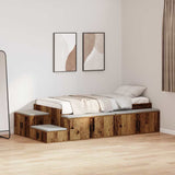 Storage Bed Frame Old wood 244 x 127 x 53.5 cm Engineered wood 3335563