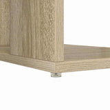 Desk with Shelf Sonoma Oak 130 x 50.5 x 75 cm Engineered Wood 869500