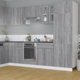 Hanging Glass Cabinet Lyon Grey Sonoma 60x31x60 cm Engineered Wood 815121