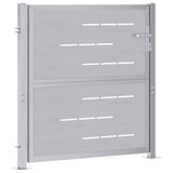 Garden Gate with Lock Silver 85 x 97 cm Stainless Steel 3402576