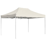 Professional Folding Party Tent Aluminium 4.5x3 m Cream 45491