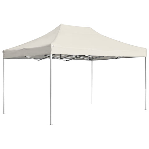 Professional Folding Party Tent Aluminium 4.5x3 m Cream 45491