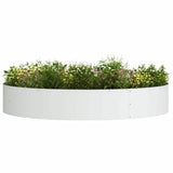 Planter Ring White 120 x 120 x 20 cm Cold-rolled Steel 873636