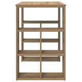 Desk with Shelf Artisan Oak 90 x 50 x 75 cm Engineered Wood 869513
