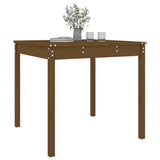 Garden Table Honey Brown 82.5x82.5x76 cm Solid Wood Pine 823965