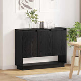 Sideboard Black Oak 97 x 29 x 75 cm Engineered Wood 875224