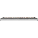 Bed Frame Grey Sonoma 80 x 200 cm Engineered Wood 8009146