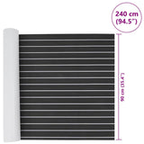 Boat Mat Striped Dark Grey with White 240 x 90 x 0.5 cm EVA 42008465