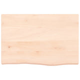 Wall Shelf 60x40x cm Untreated Solid Wood Oak 363528