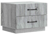 Bedside Cabinet Grey Sonoma 43 x 34.5 x 44.5 cm Engineered Wood 895227