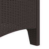 Garden Chair 4 pcs Brown 53 x 49 x 85 cm Polypropylene 847477