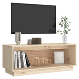 TV Cabinet 90x35x35 cm Solid Wood Pine 813829