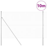 Welded Wire Fence Ground Fix 10 x 1.5 m Galvanised Steel Silver 3351586