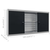 Workbench with Three Wall Panels and One Cabinet 3053433