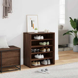 Shoe Cabinet Brown Oak 60x35x70 cm Engineered Wood 816016