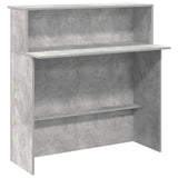 Reception Desk Concrete Grey 100x50x103.5 cm Engineered Wood 859027