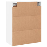 Wall Mounted Cabinet White 69.5x34x90 cm Engineered Wood 835010