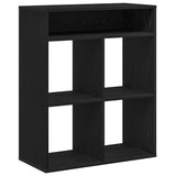 Book Cabinet Black 66x31x80 cm Engineered Wood 860293