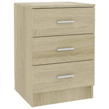 ZNTS Bedside Cabinets 2 pcs Sonoma Oak 38x35x56 cm Engineered Wood 800457