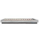 Bed Frame with LED Lights without Mattress Grey Sonoma 120x200cm 3281110