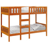 Bunk Bed Wax Brown 90x190 cm Solid Wood Pine 3308606