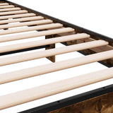 Bed Frame without Mattress Smoked Oak 90x200 cm 845809