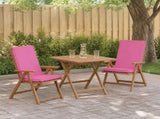 High Back Chair Cushion GEMERT 2 pcs 100% Polyester Pink 945933