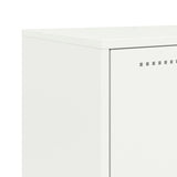 Sideboard White 68.5x38.5x107 cm Steel 846487
