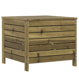 Garden Footstool 62x63.5x53.5 cm Impregnated Wood Pine 844907