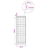 Gabion with 3.5 mm Wire and 10x10 cm Mesh 50x50x150 cm 3463315