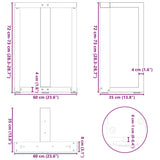 Dining Table Legs T-Shaped 2 pcs Black 60x35x cm Steel 4013052
