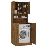 Washing Machine Cabinet Smoked Oak Engineered Wood 3120182