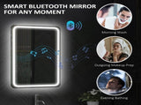 70 x 50 cm Bluetooth Bathroom Mirror - Silver-Tone T3398P344251