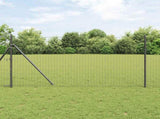 Euro Fence Grey 1 x 10 m PVC-coated iron 42004493