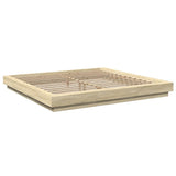 Bed Frame with LED Lights without Mattress Sonoma Oak 180x200cm 3281079