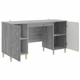 Desk Grey Sonoma Engineered Wood 142.5 x 50 x 75 cm 3414618