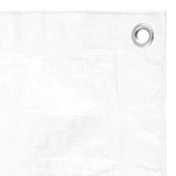 Tarpaulin 180 g/m 8x10 m White HDPE 151591