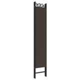 6-Panel Room Divider Brown 240x220 cm Fabric 350175