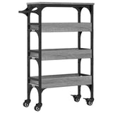 Kitchen Trolley Grey Sonoma 53x20x76 cm Engineered Wood 842354