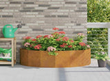 Planter Rusty 120 x 60 x 35 cm Weathering Steel 883688