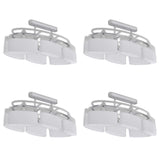 Ceiling Lamp with Ellipsoid Glass Shades 4 pcs E14 278761