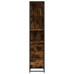 ZNTS Bathroom Cabinet Smoked Oak 35x37.5x166 cm Engineered Wood 849246