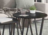 Side Table Set 2 pcs Black Oak 869720