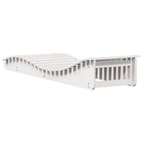 Sun Loungers 2 pcs White 205x60x31.5 cm Solid Wood Pine 832575