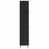 Cabinet Set 2 pcs Black 66 x 34.5 x 90 cm Engineered Wood 3416881