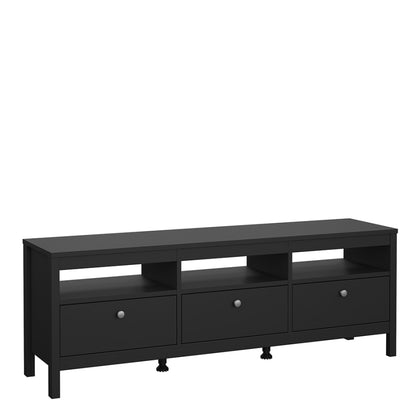 Madrid Tv-unit 3 drawers in Matt Black 72679668GMGM